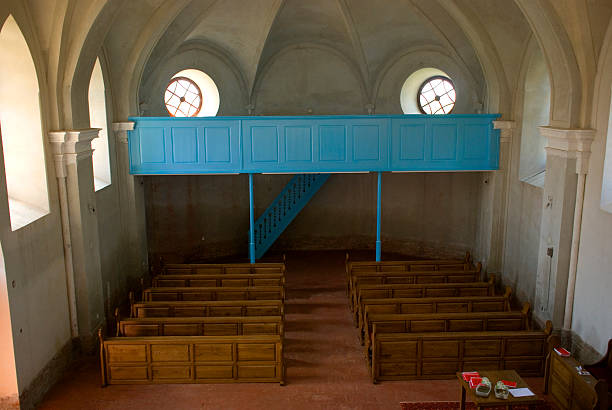 istock Protestant church, Laslovo, Croatia 464514475