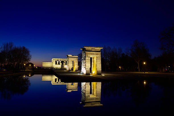 istock Egyptian Debod temple in Madrid. Famous Landmark 464514647