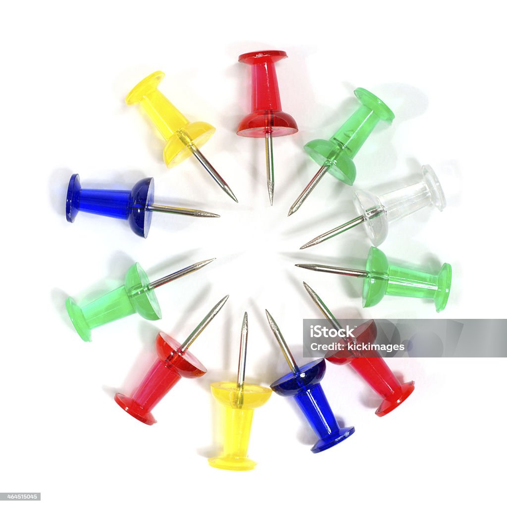 Pushpins cerchio colorato - Foto stock royalty-free di Armonia