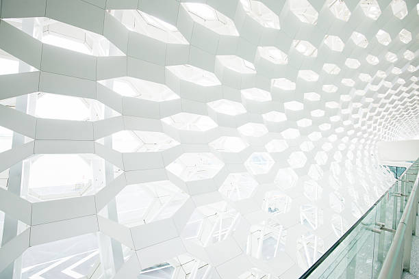 istock Transparent glass ceiling subway station 464515968