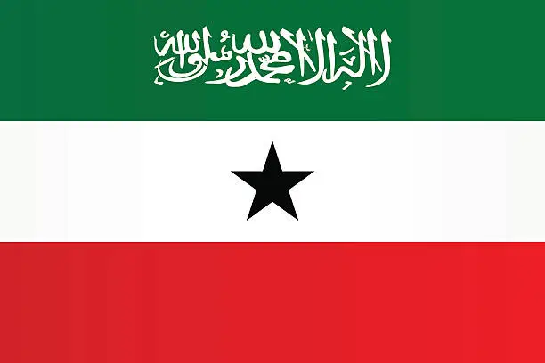 Vector illustration of Flag of Somaliland