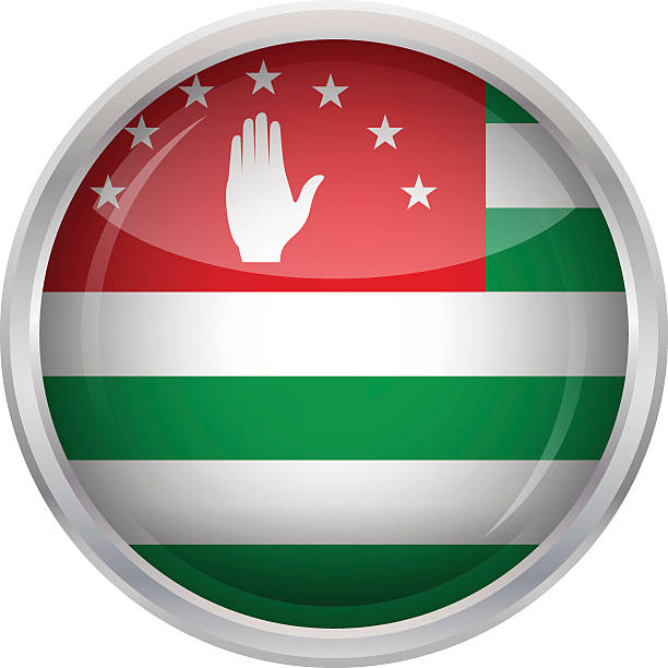 ilustraciones, imágenes clip art, dibujos animados e iconos de stock de bandera de abjasia - abkhazian flag