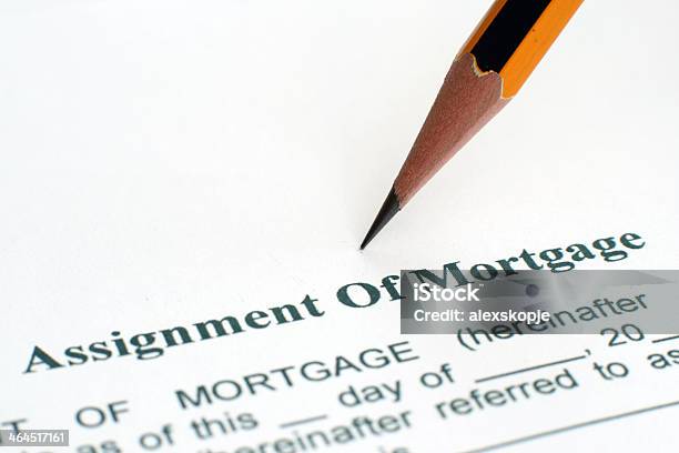 Foto de Atribuição De Hipoteca e mais fotos de stock de Contrato - Contrato, Contrato de Locação, Documento
