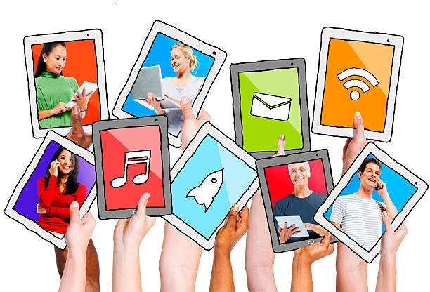 istock Multi-Ethnic Group of People and Social Networking Concepts 464517264