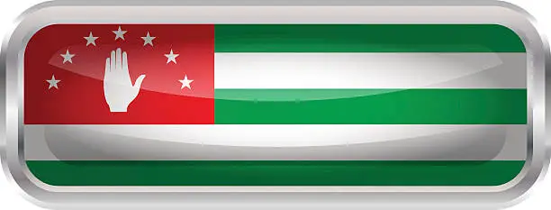 Vector illustration of Flag of Abkhazia