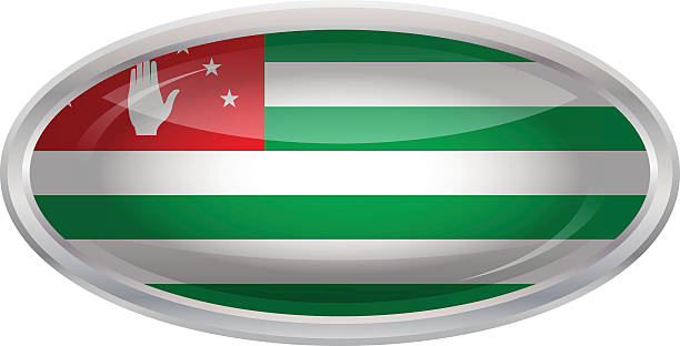 ilustrações de stock, clip art, desenhos animados e ícones de bandeira da abcásia - abkhazian flag