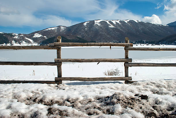 istock Wooden fence 464520646