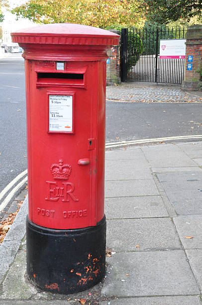 istock red vintage british postbox on the sidewalk 464520910