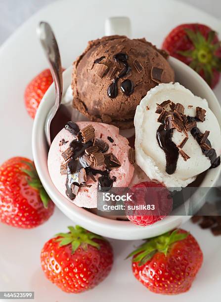 Bowl Of Icecream Stock Photo - Download Image Now - Backgrounds, Caramel, Chocolate Ice Cream