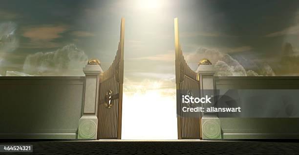 Heavens Open Gates Stock Photo - Download Image Now - Heaven, Gate, Ornate