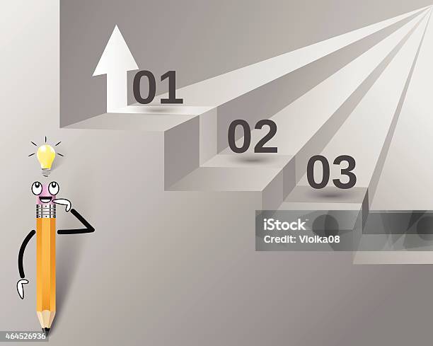 Stairs Growth Concept Stock Illustration - Download Image Now - 2015, Achievement, Advice