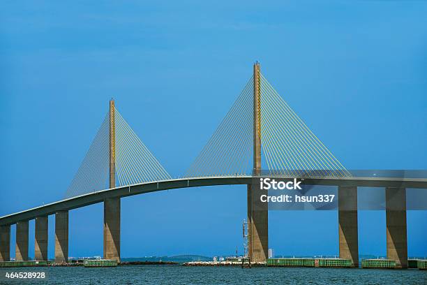 The Sunshine Skyway Bridge Stock Photo - Download Image Now - Elevated Walkway, Bridge - Built Structure, Florida - US State