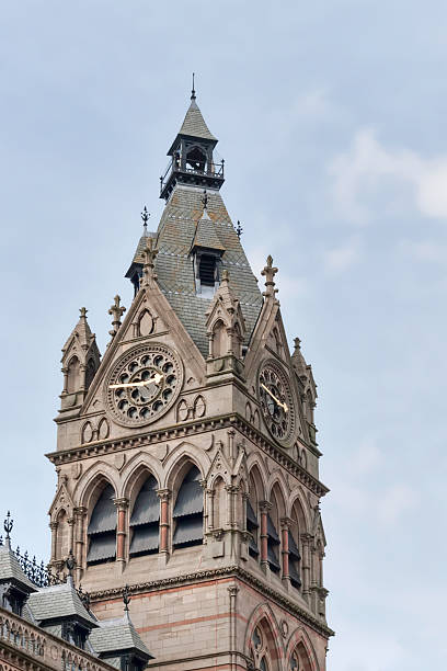istock Clock tower of Chester town hall uk. 464528946