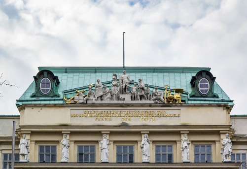 The Vienna University of Technology is one of the major universities in Vienna. Founded in 1815.The pediment with sculptures