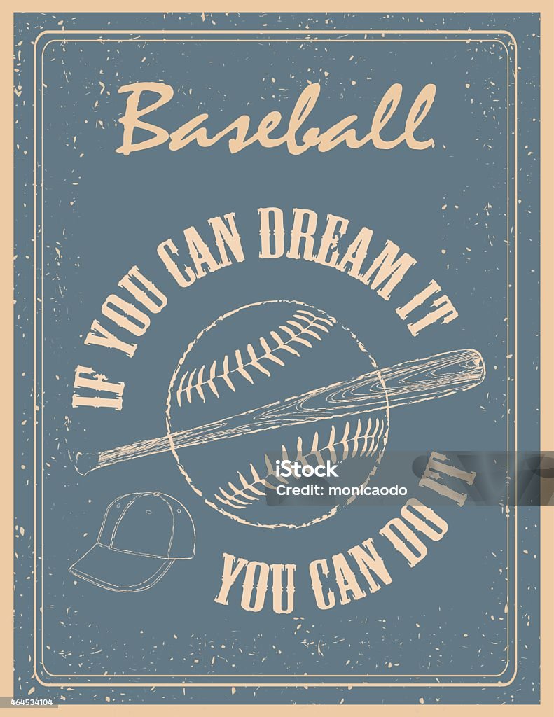 Vintage Baseball Poster Stock Illustration - Download Image Now - Baseball  - Ball, Baseball - Sport, Poster - iStock