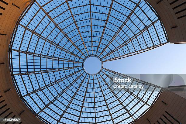 Futuristic Glasssteel Dome Rovereto Italy Stock Photo - Download Image Now - Aerial View, Circle, Museum