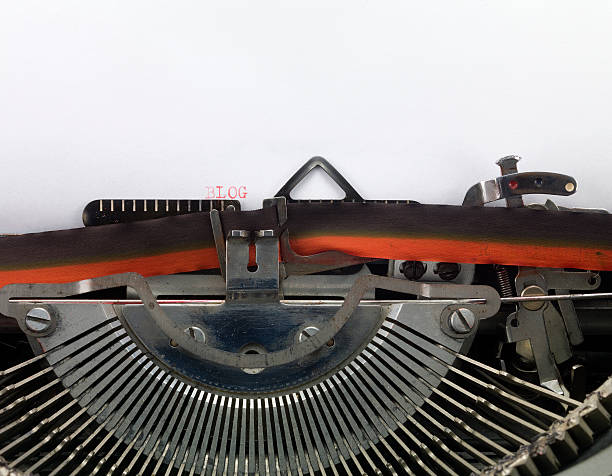 istock blog typed whit a typewriter on white paper 464537437
