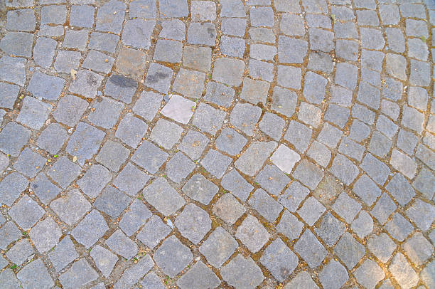 Cobbled Road stock photo