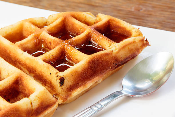 istock Waffles topped with honey 464546760