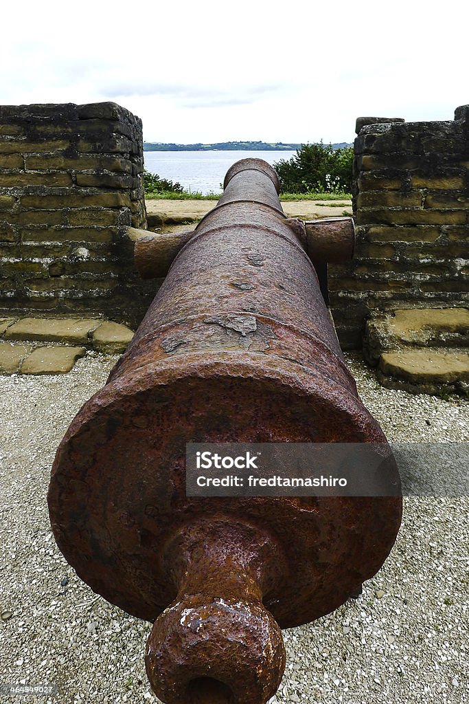 Cannon at the Fortress Historic Weapon Aggression Stock Photo