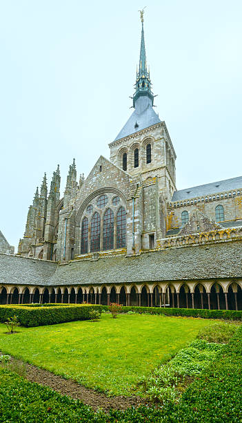 istock The Gothic gallery of St. Michael monastery. Mont Saint-Michel, 464553326
