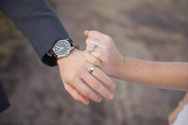 istock Husband and Wife on Wedding Day 464556523