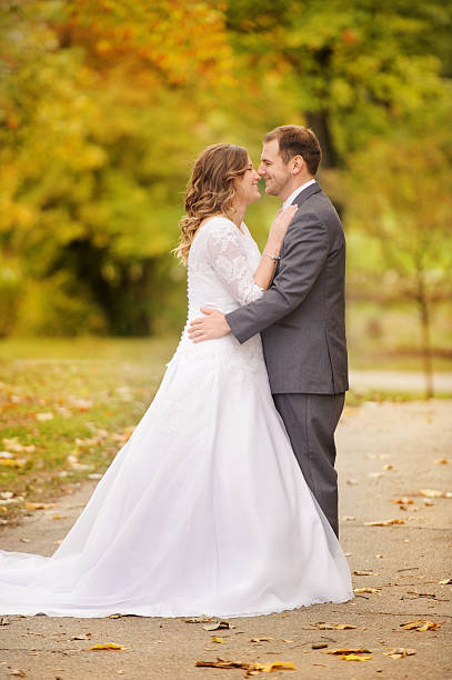 istock Husband and Wife on Wedding Day 464556733
