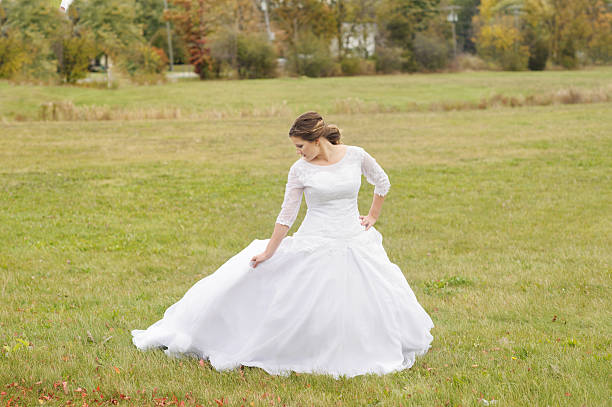 istock Beautiful Bride Posing for Portrait 464559213