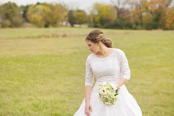 istock Beautiful Bride Posing for Portrait 464559431