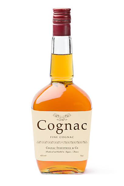 cognac - cognac bottle imagens e fotografias de stock