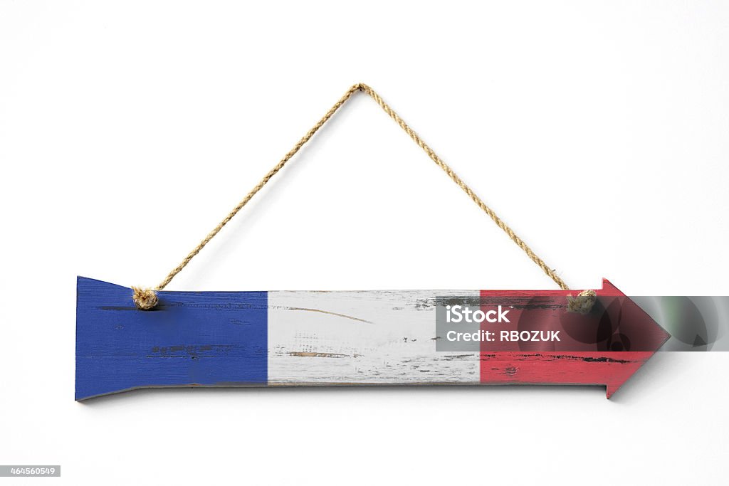 Questo modo di Francia - Foto stock royalty-free di Bandiera