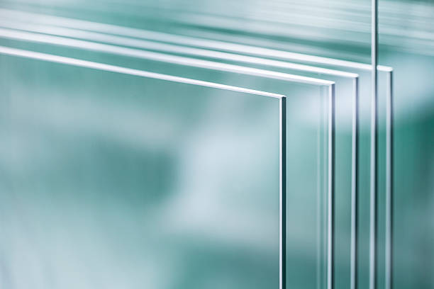 istock Sheets of glass closely placed together 464561131