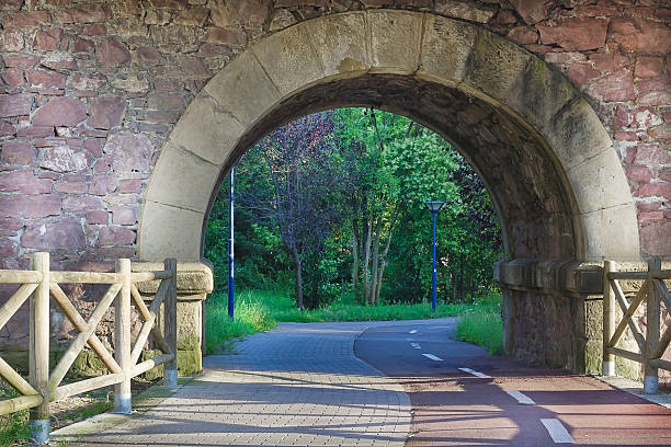 istock Bike way through a tunnel 464562988