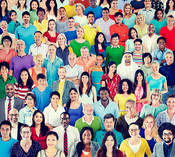 istock Multiethnic Group of People with Colorful Outfit 464570076