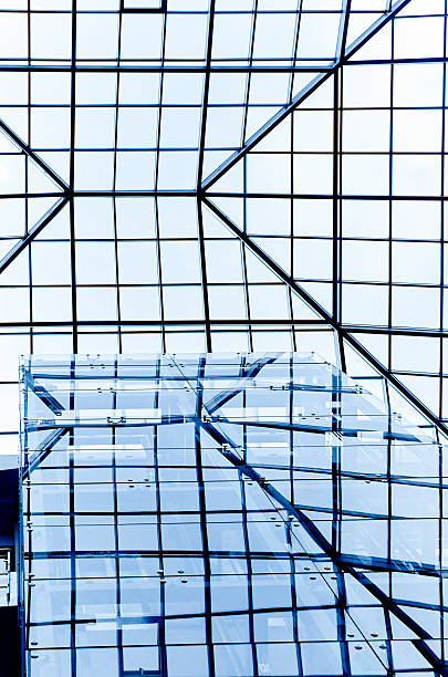 istock Abstract geometric details from a modern office building 464570680