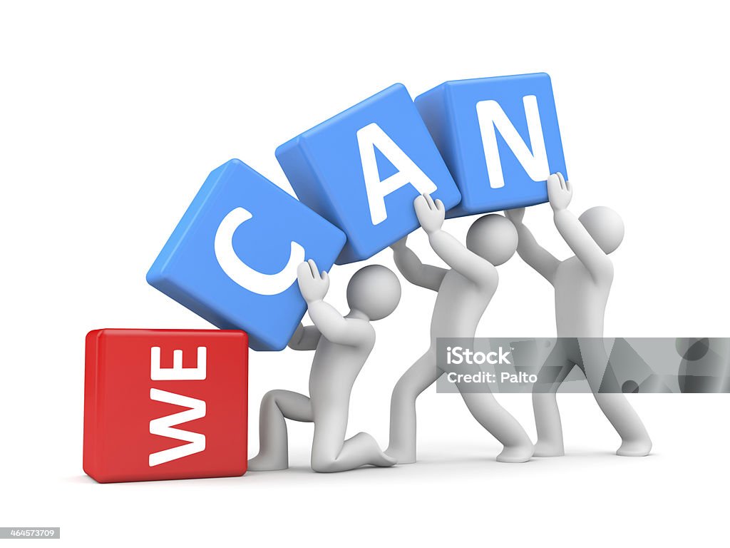 Wir können! - Lizenzfrei Berufliche Beschäftigung Stock-Foto