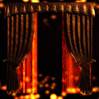 Digital Illustration of a Curtain