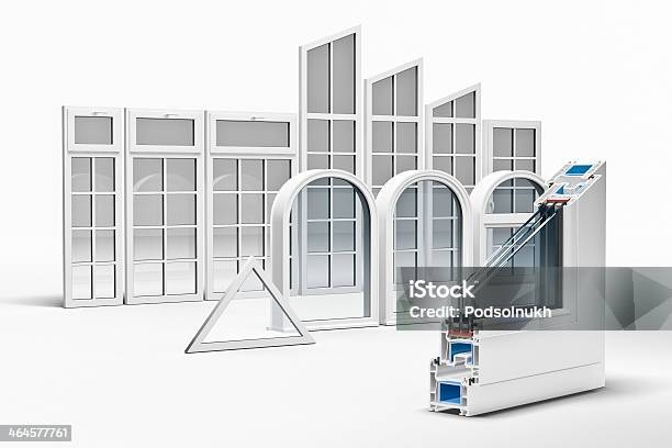 Windows Section Stock Photo - Download Image Now - PVC, Window, Profile View