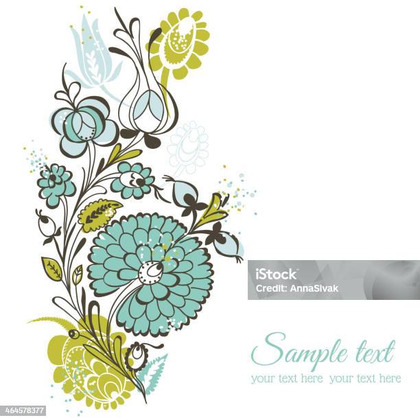 Beautiful Floral Background Retro Flowers Stock Illustration - Download Image Now - Book Cover, Branch - Plant Part, Colors