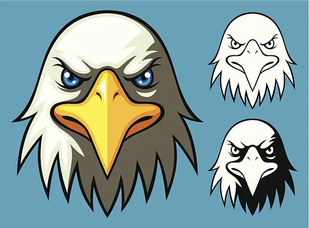 Vector illustration of Bald Eagle Head