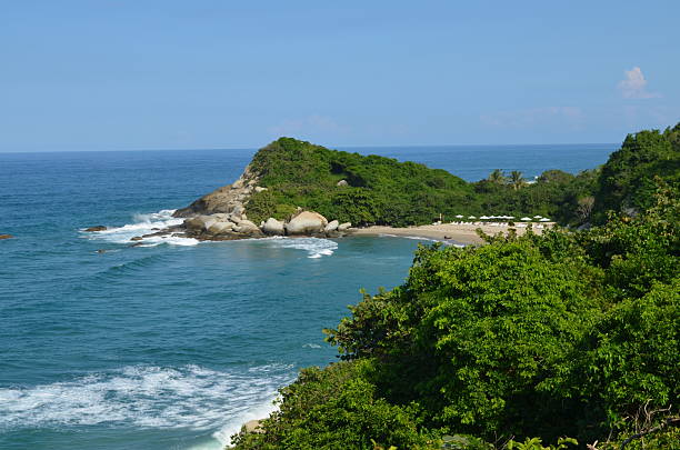 istock Tropical Paradise: Bay in Tayrona National Park, Colombia 464581478