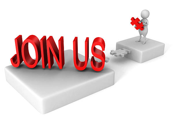 istock white 3d man jigsaw bridge bridge to JOIN US word 464582380