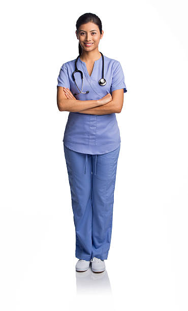 istock Smiling female nurse 464583626