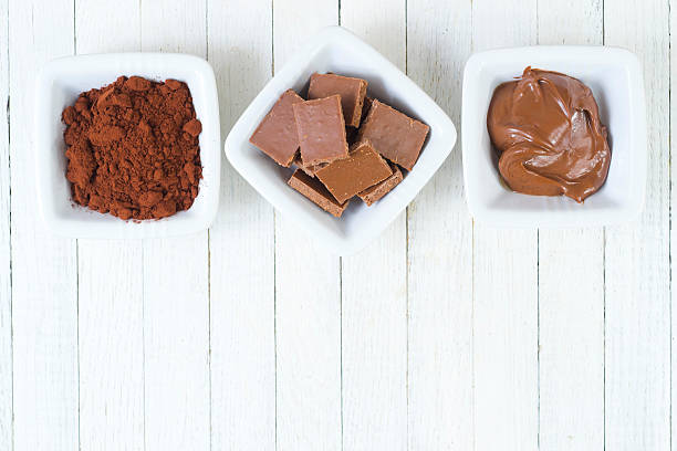 istock Three bowls of various kinds of chocolate 464584713