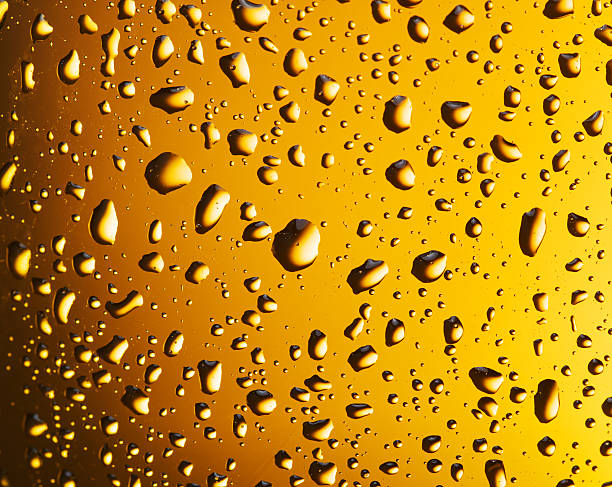 istock Water drops on a beer glass. 464586260