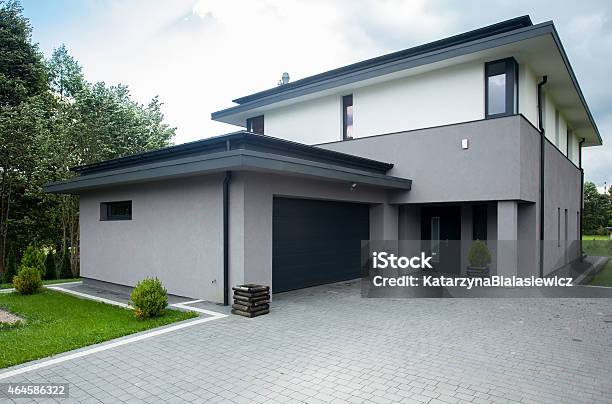 Driveway Paking Stock Photo - Download Image Now - House, Outdoors, Facade