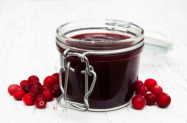 istock portion of cranberry jam with fresh fruits 464586792