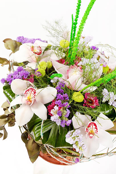istock beautiful flowers in the basket 464590355