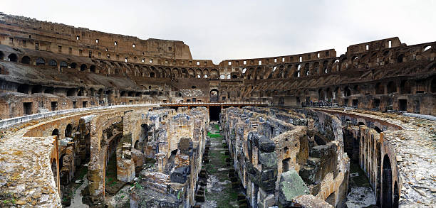 istock Colosseum Panorama, Rome, Italy 464591957