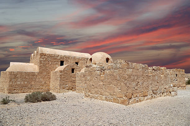 istock Quseir (Qasr) Amra desert castle near Amman, Jordan. 464593746